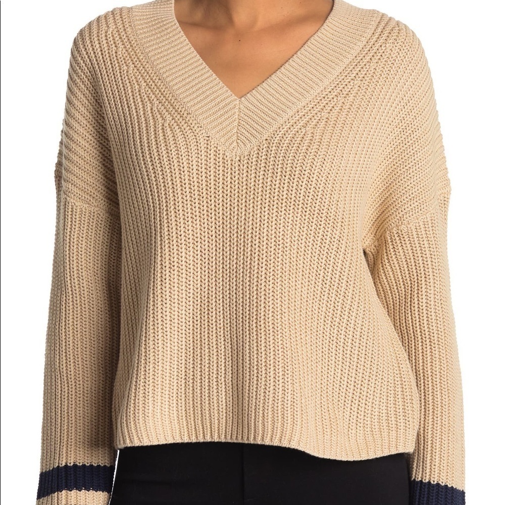 NWT 360 Sweater Calluna V Neck Sweater - Picture 2 of 10